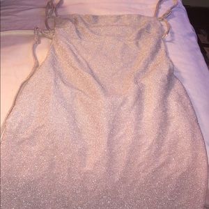 Baby pink sparkle dress